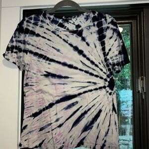 Monrow Bamboo Burst Tie Dye T Shirt size small